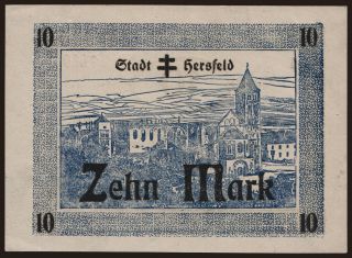 Hersfeld/ Stadt, 10 Mark, 1918