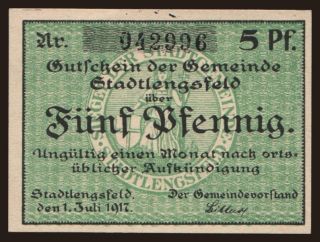 Stadtlengsfeld, 5 Pfennig, 1917