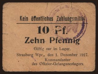 Strasburg, 10 Pfennig, 1917