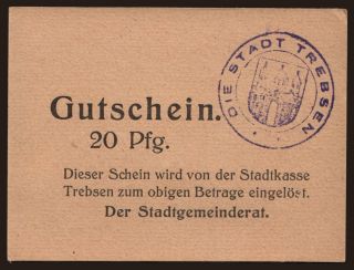 Trebsen, 20 Pfennig, 1916