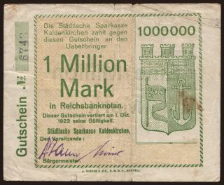 Kaldenkirchen/ 1.000.000 Mark, 1923