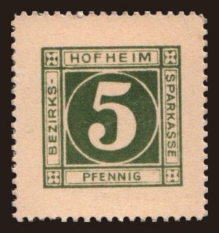 Hofheim, 5 Pfennig, 1921