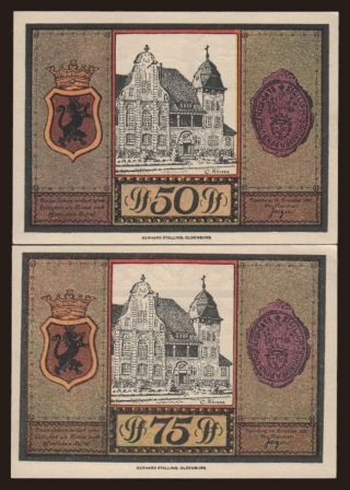Papenburg, 50 - 75 Pfennig, 1921