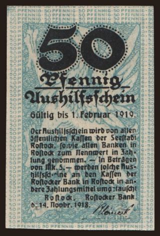 Rostock/ Rostocker Bank, 10 Pfennig, 1920