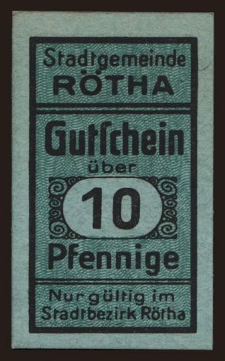Rötha, 10 Pfennig, 191?