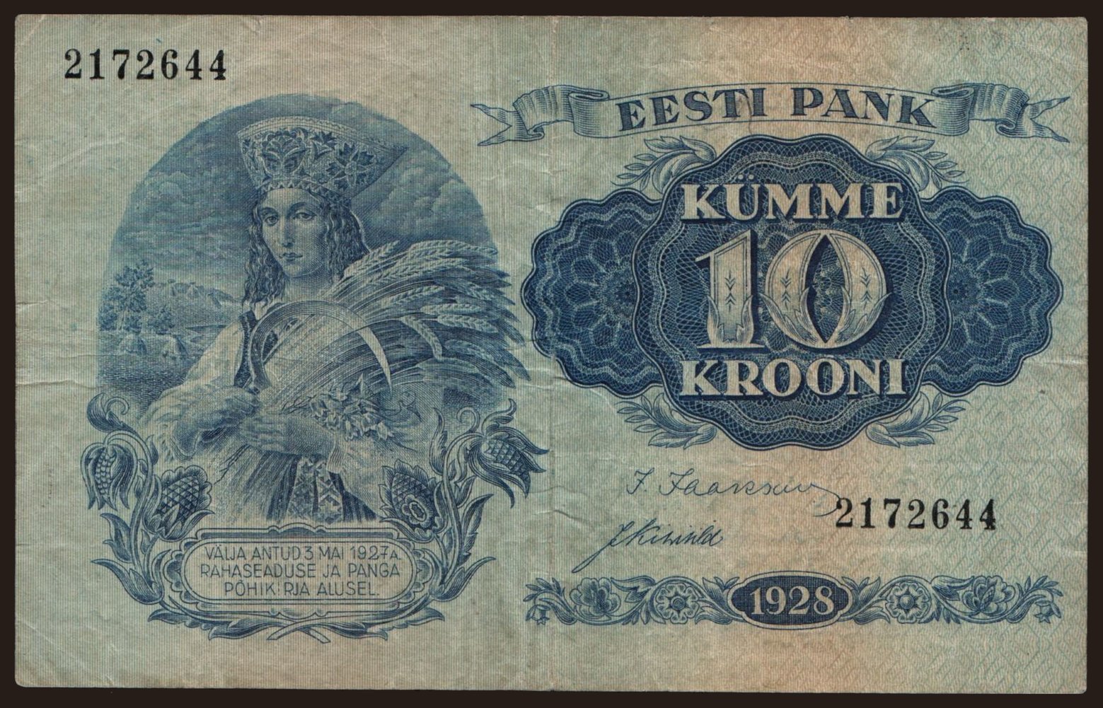 10 krooni, 1928