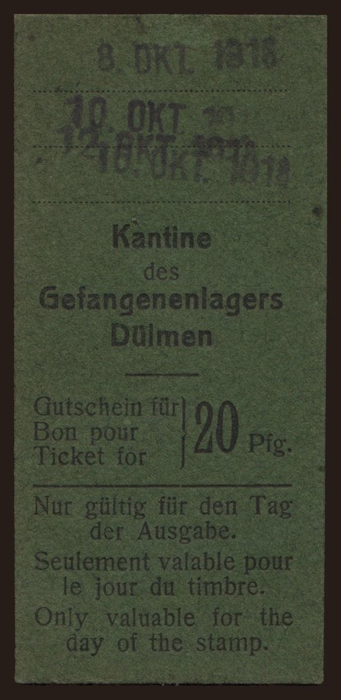 Dülmen, 20 Pfennig, 1918