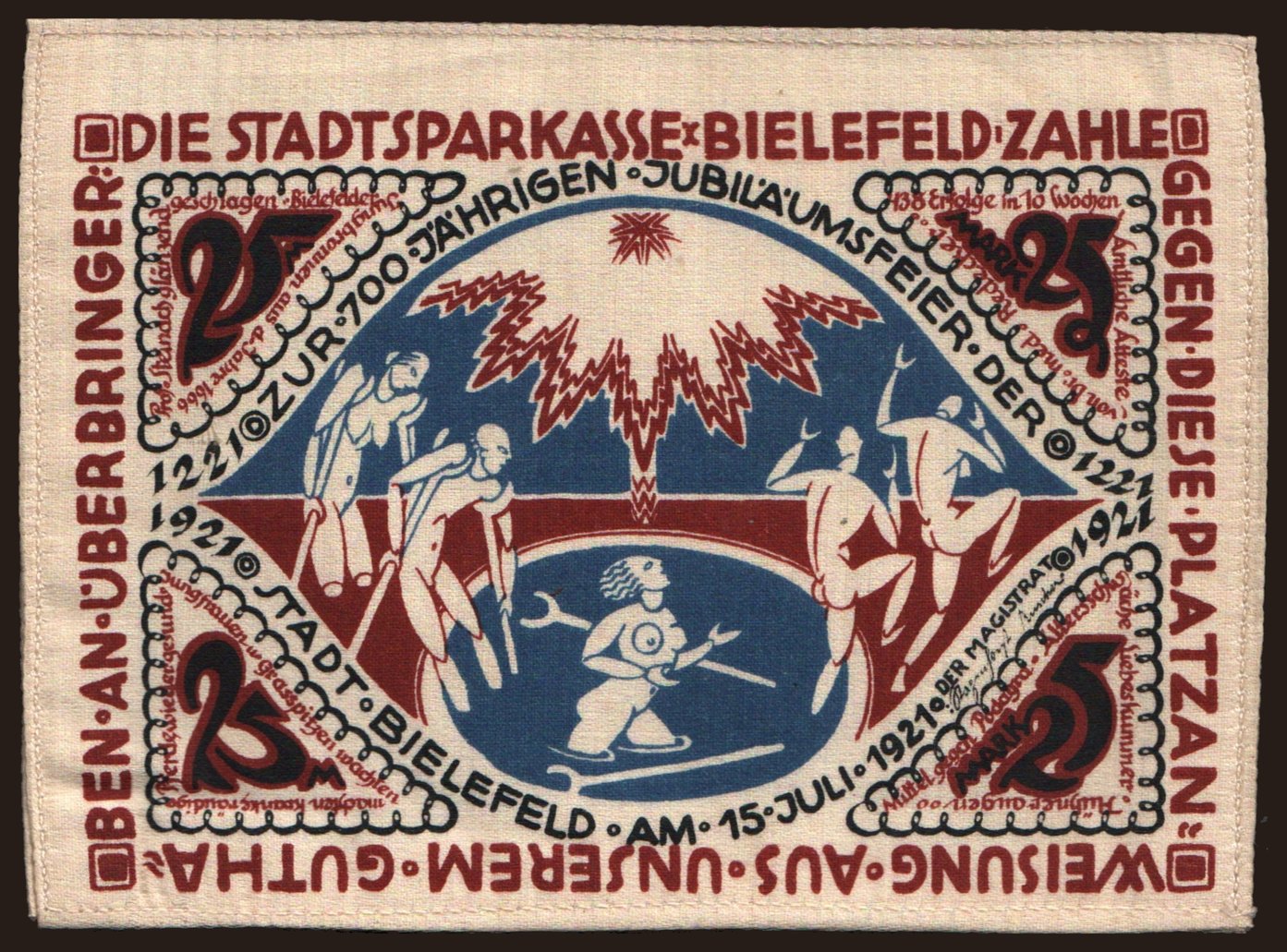 Bielefeld, 25 Mark, 1922