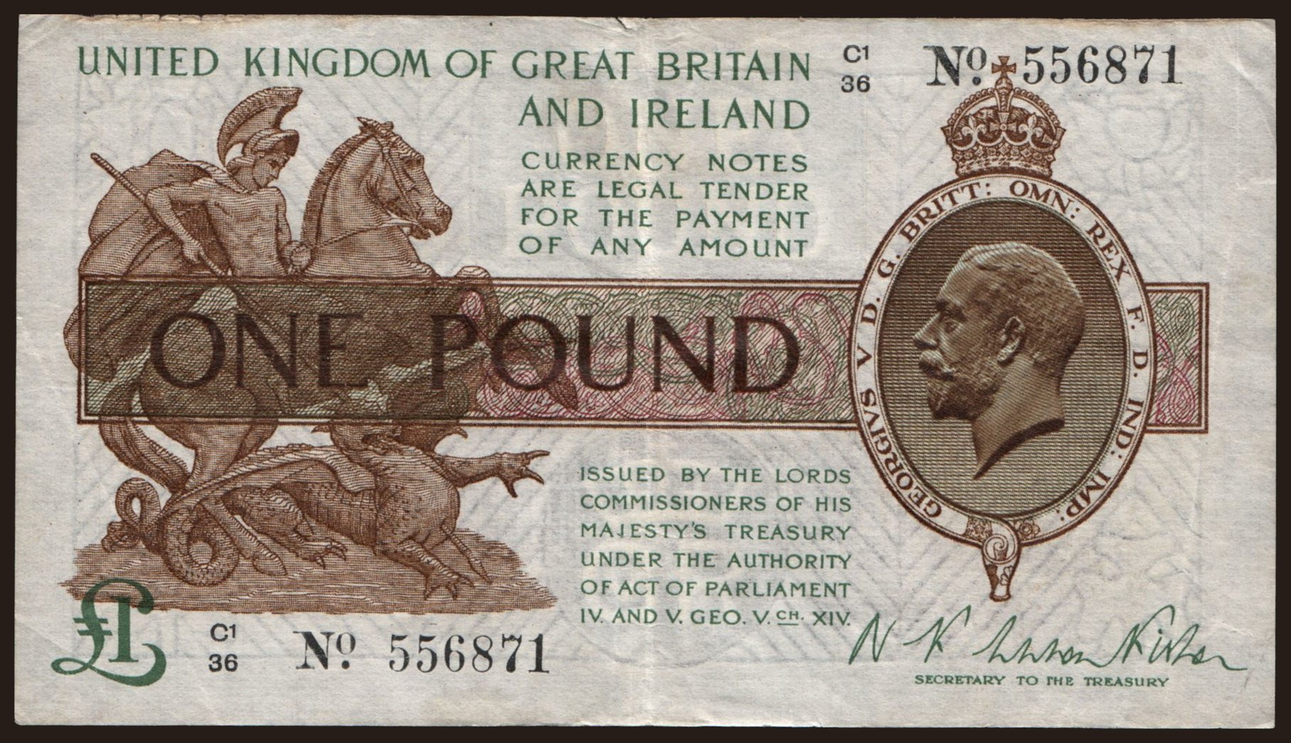 1 pound, 1922