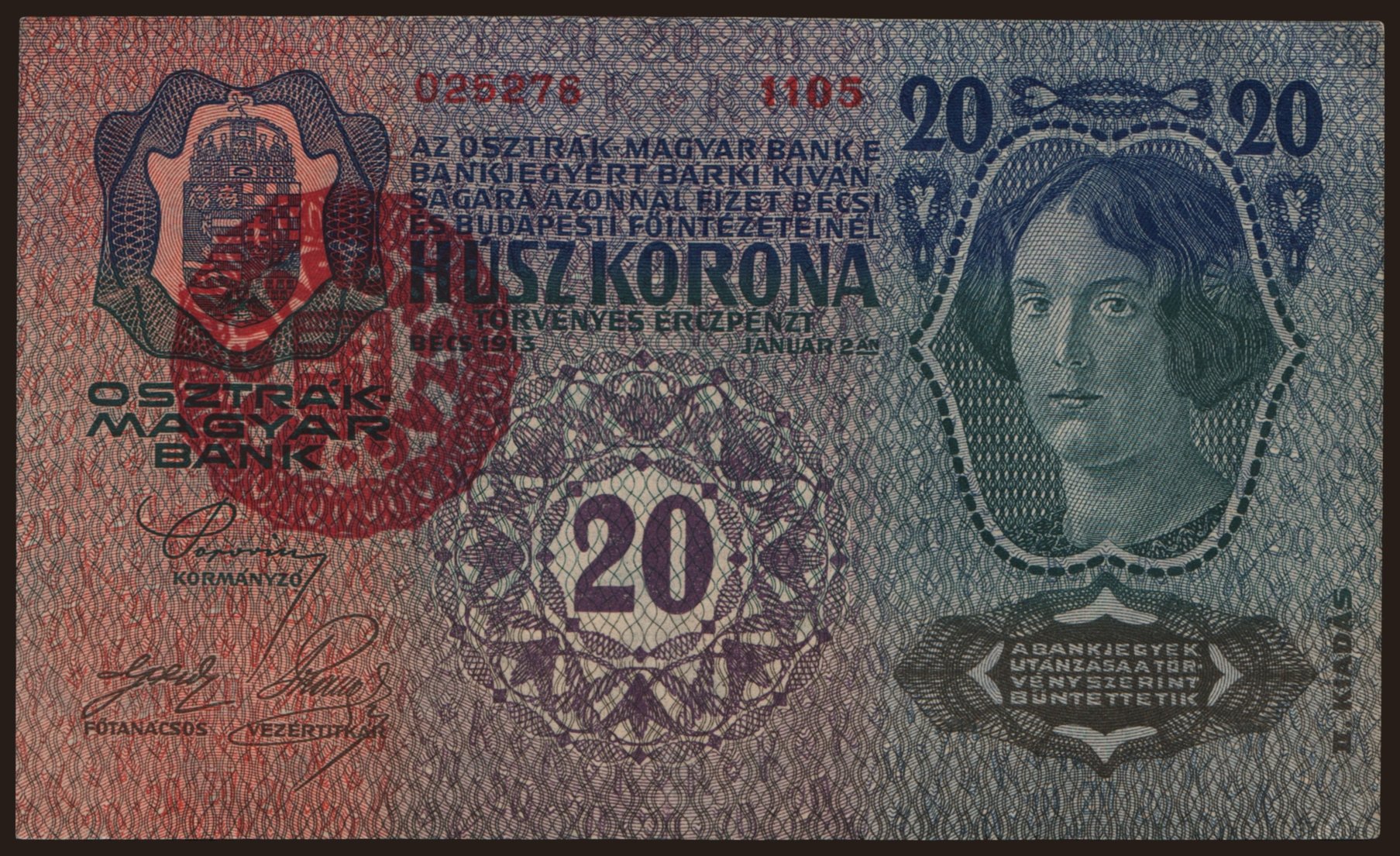 20 korona, 1913(20)