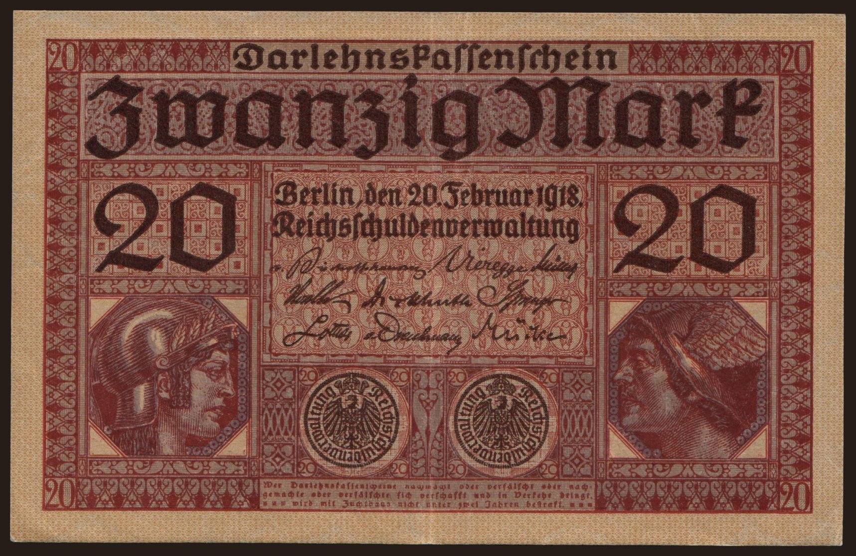 20 Mark, 1918