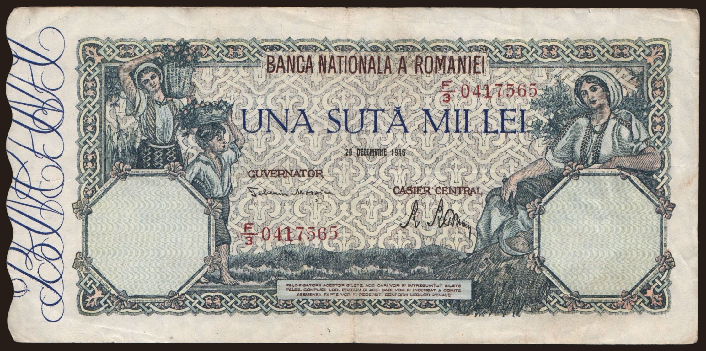 100.000 lei, 1946