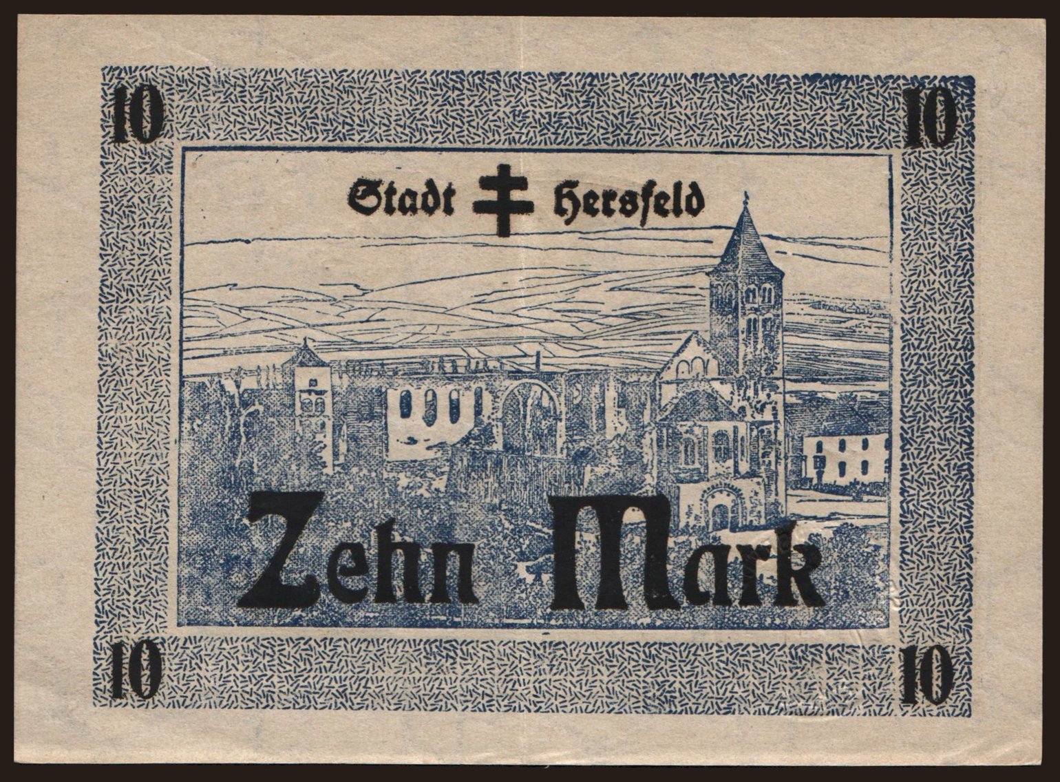 Hersfeld/ Stadt, 10 Mark, 1918