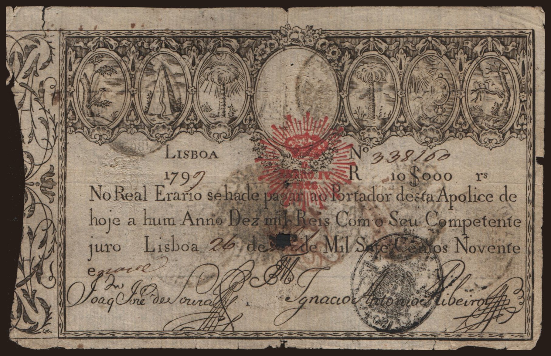 10.000 reis, 1799(1826)