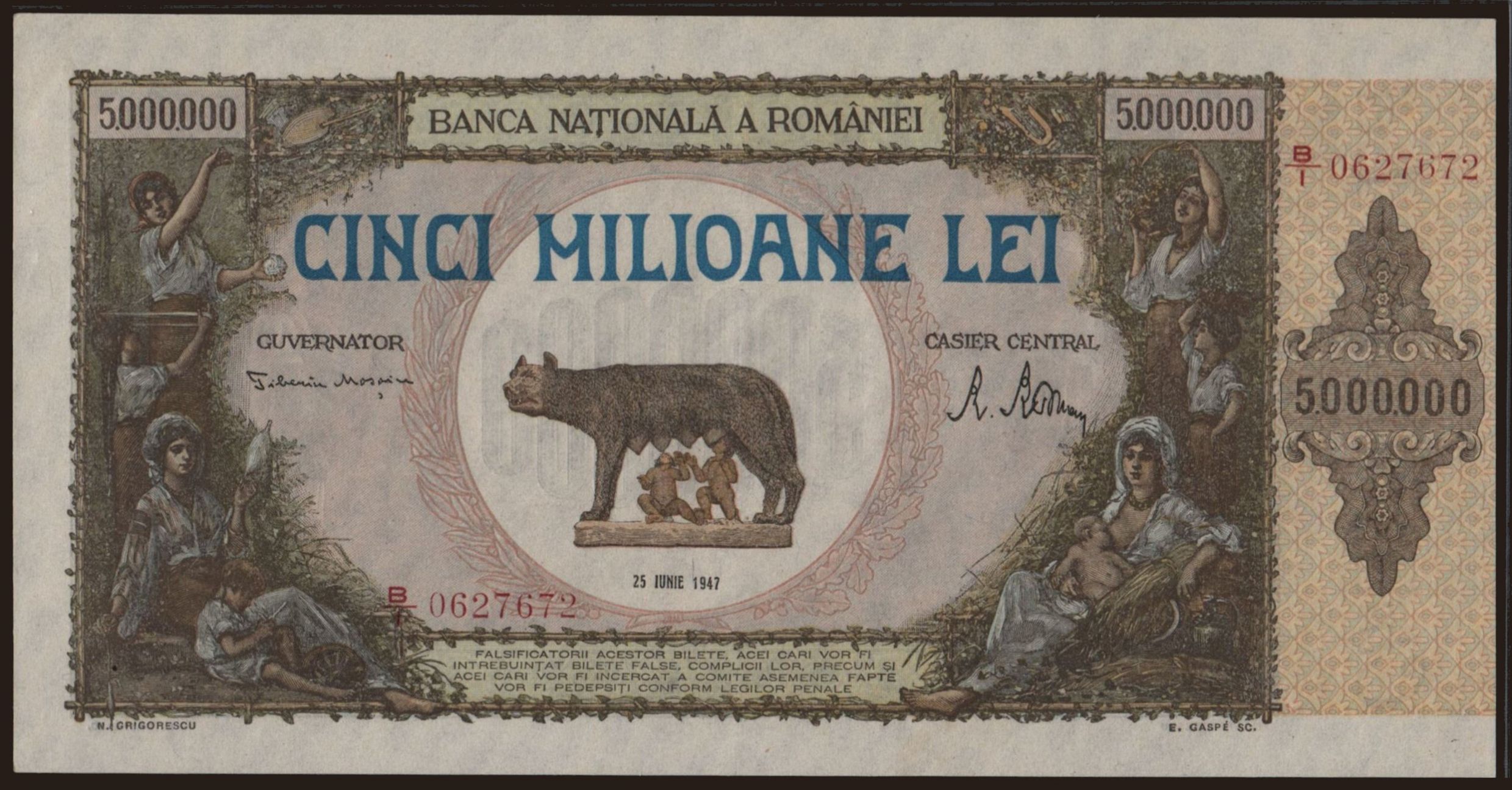 5.000.000 lei, 1947