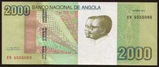 2000 kwanzas, 2012