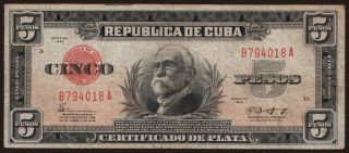 5 pesos, 1943