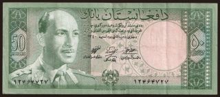 50 afghanis, 1961