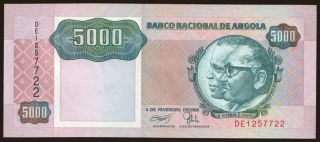 5000 kwanzas, 1991