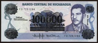100.000 cordobas, 1989
