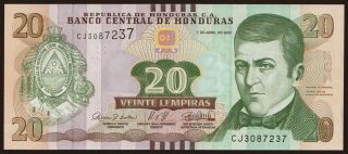 20 lempiras, 2022
