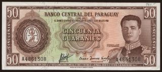 50 guaranies, 1952