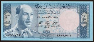 20 afghanis, 1961