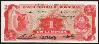 1 lempira, 1968