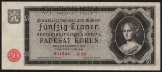 50 korun, 1940