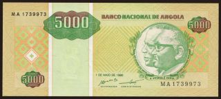 5000 kwanzas, 1995