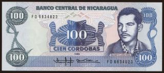 100 cordobas, 1985