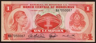 1 lempira, 1974