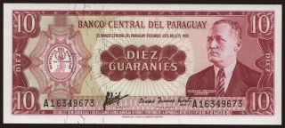 10 guaranies, 1952