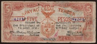 Apayao, 5 pesos, 1942