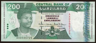 200 emalangeni, 1998