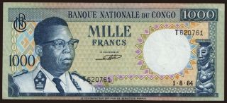 1000 francs, 1964