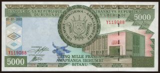 5000 francs, 2003