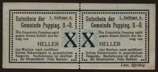 Pupping, 2x 10 Heller, 192?