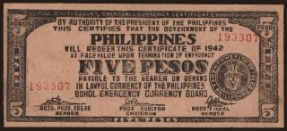 Bohol, 5 pesos, 1942
