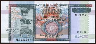 1000 francs, 1994