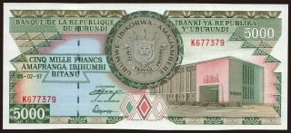 5000 francs, 1997