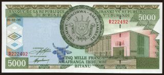 5000 francs, 1999