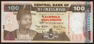 100 emalangeni, 2004