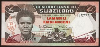 2 emalangeni, 1987