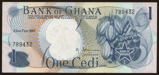 1 cedi, 1967