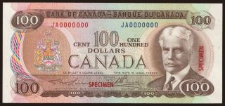 100 dollars, 1975, SPECIMEN
