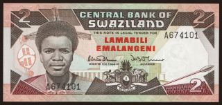 2 emalangeni, 1987