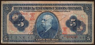 5 mil reis/ 5 cruzeiros, 1942