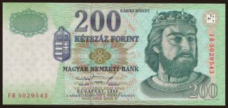 200 forint, 1998