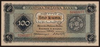 100 kuna, 1943